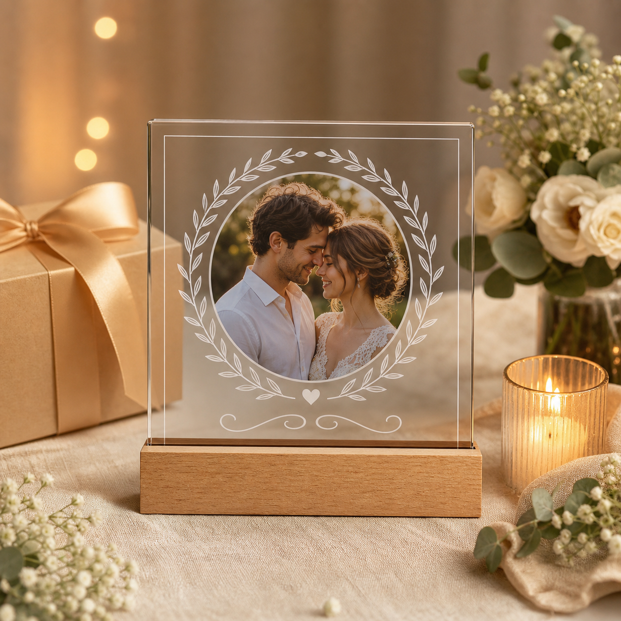Personalized Acrylic Couple Keepsake Sign