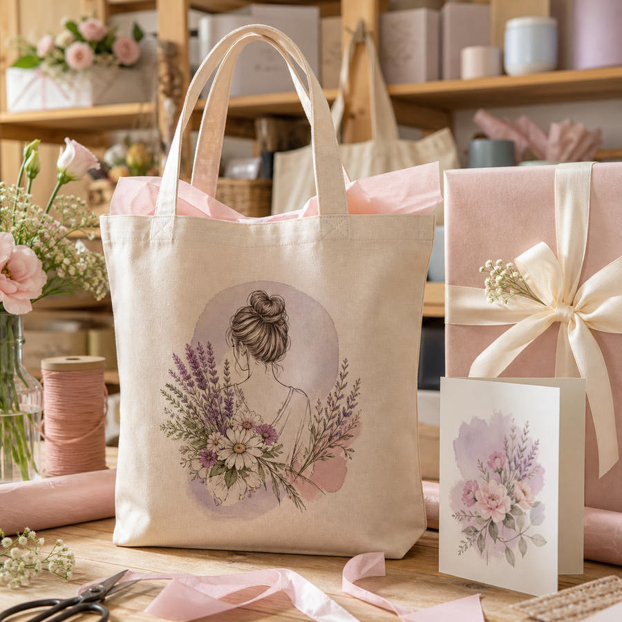 Birth Month Canvas Tote Bag
