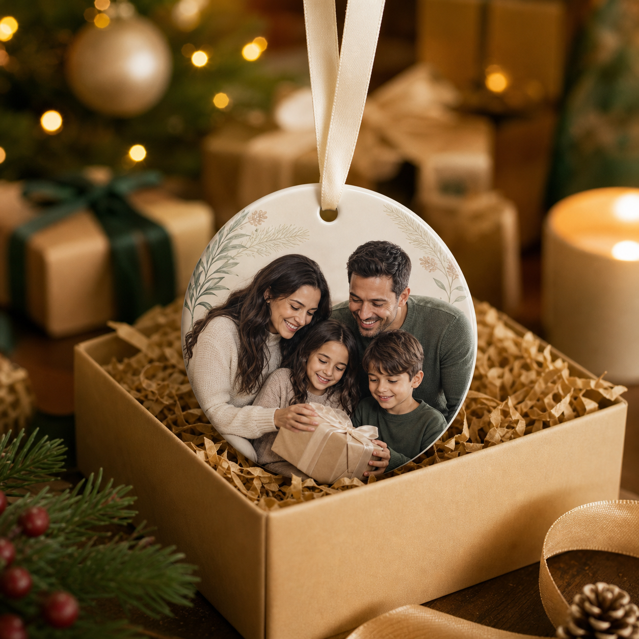 Personalized Ceramic Photo Ornament