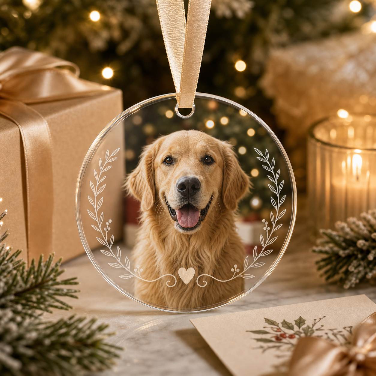 Personalized Acrylic Pet Photo Ornament