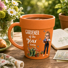 Custom Ceramic Mug - Personalized Garden Gifts For Gardeners - Plant Parent Vibes
