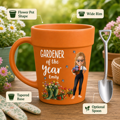 Custom Ceramic Mug - Personalized Garden Gifts For Gardeners - Plant Parent Vibes