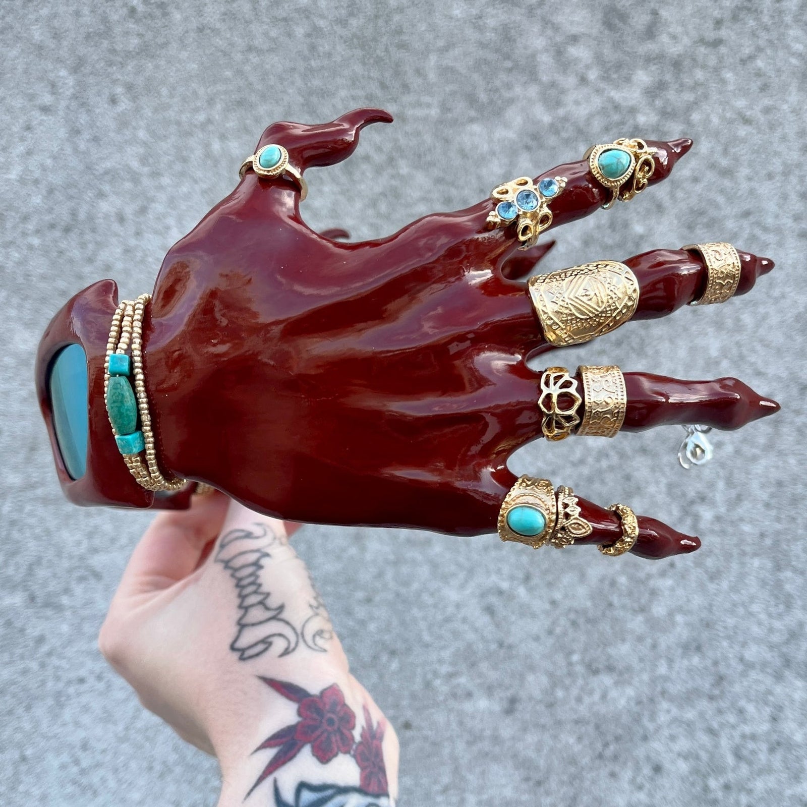 Red Hand Sunglasses