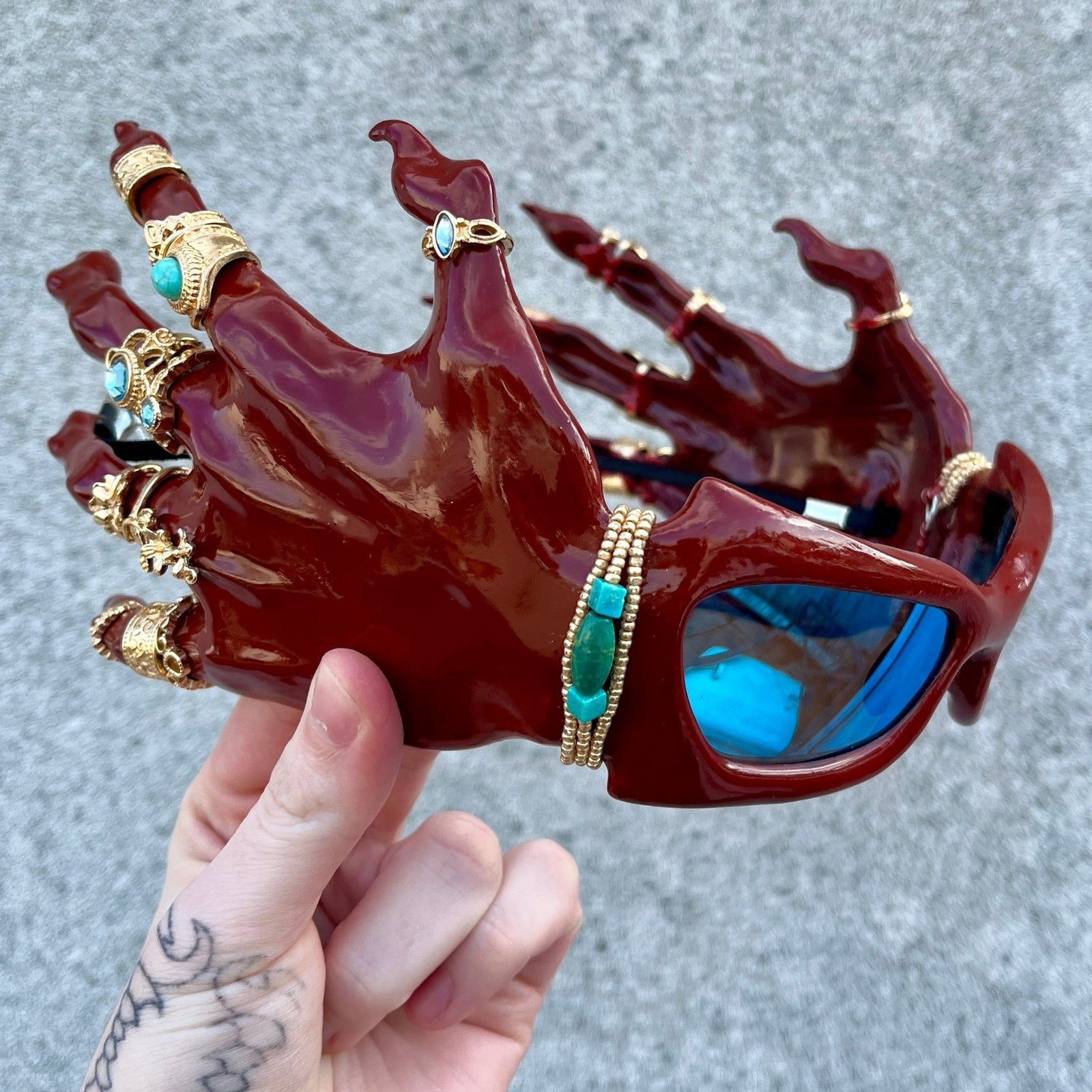 Red Hand Sunglasses