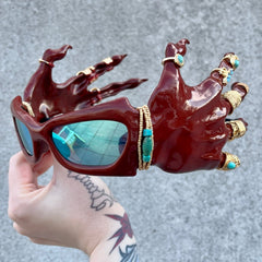 Red Hand Sunglasses