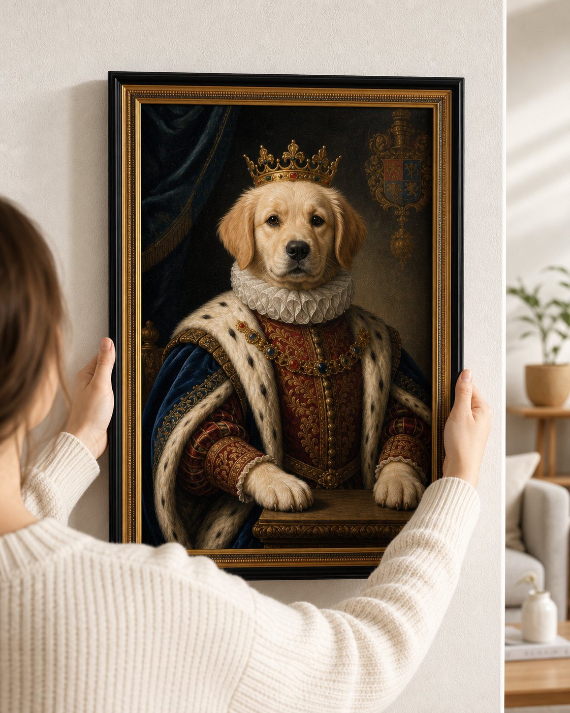 Custom Royal Pet Portrait Poster - No Frame product image 2