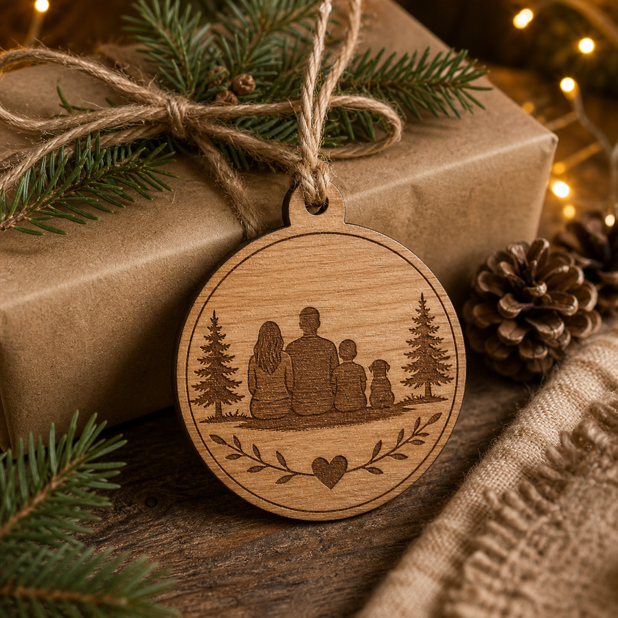 Wooden Holiday Ornament