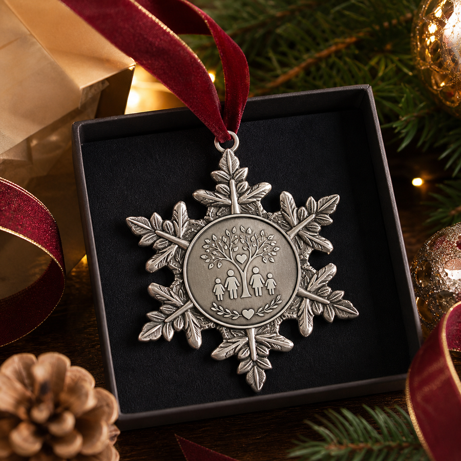 Pewter Snowflake Ornament