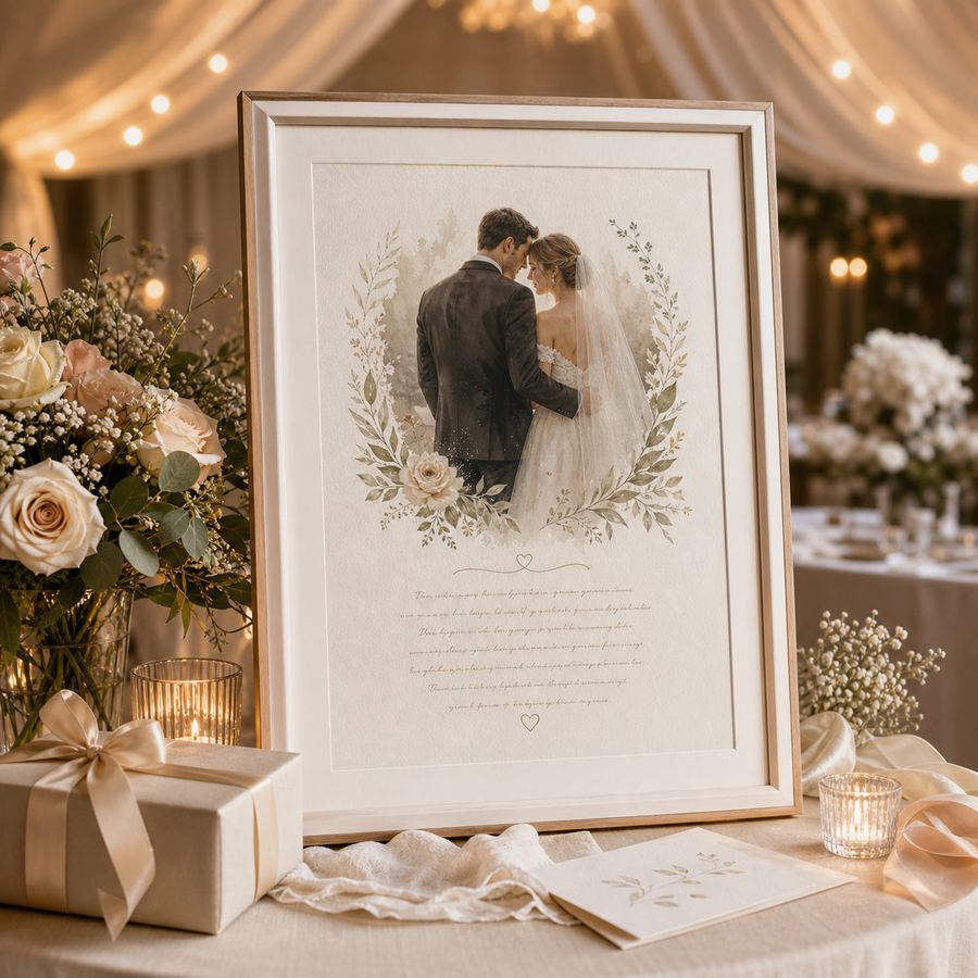 Wedding Vows Framed Poster