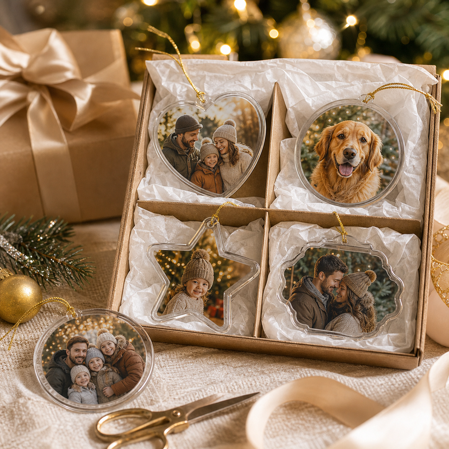 Multi-Shape Acrylic Ornaments