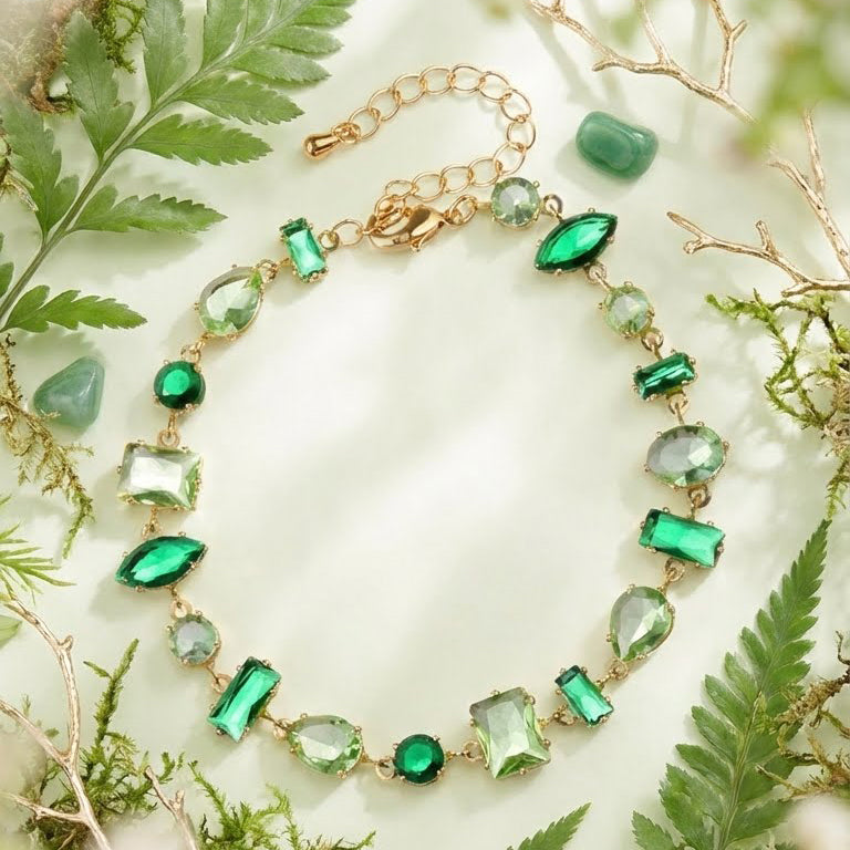 Forest Mist Crystal Bracelet
