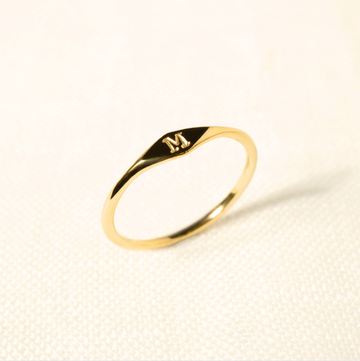 Hand Made INITIAL SIGNET RING