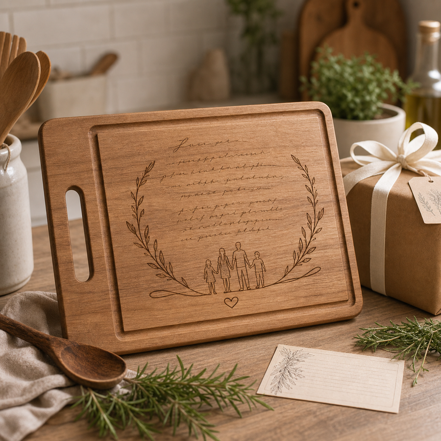 Family Recipe Cutting Board