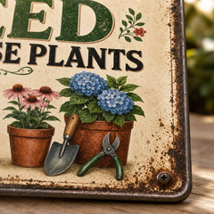 Personalized Garden Metal Sign – “I Do Need All These Plants” – Gardening Girl Outdoor Decor