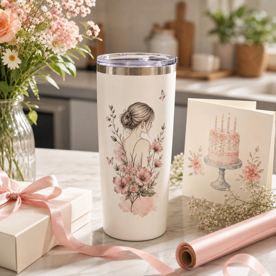 Birth Flower Tumbler - 20oz
