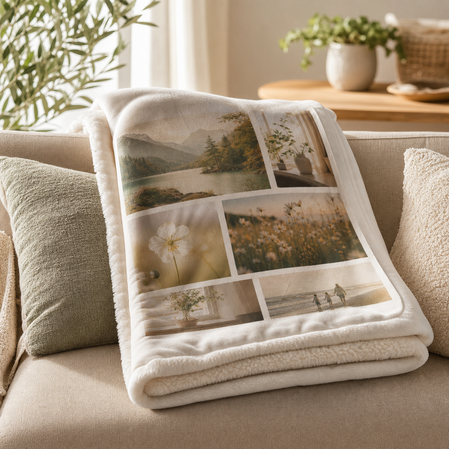 Family Photo Blanket