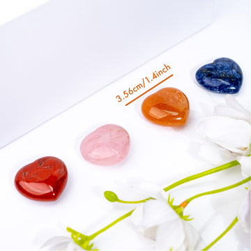 5 Pcs Crystal Mini Heart